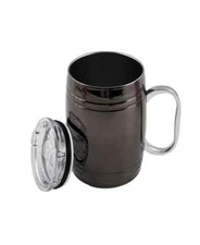 THIRSTYSTONE BY CAMBRIDGE Insulated Beer Mug, 20 Oz , Black. NEW!!!!