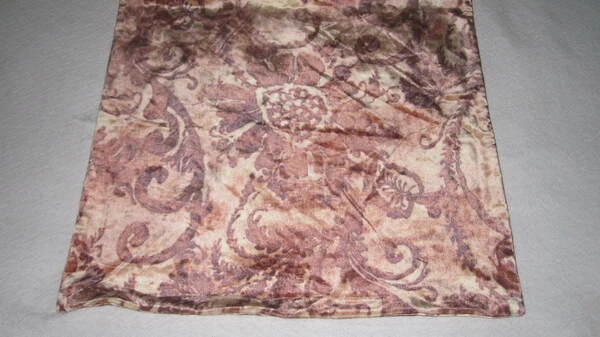 Funda Almohada Vintage Pottery Barn Naranja Quemado Floral 23" x 22" Cremallera Foto 2 de 4