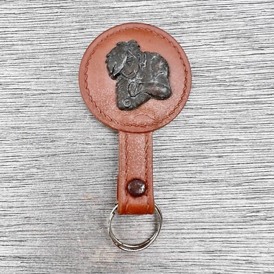 Vintage Ashita Nicht Joe Tomorrow's Pu-Leder Metall Keychain Sammlerstück Japan