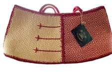 NEW Sun N Sand Red Woven Beach Tote/Purse/Handbag Bag Style CE5160C