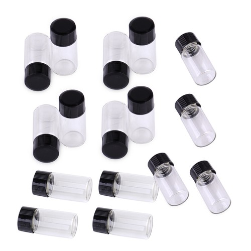T.O.G. 20Pcs 3ml Glass Bottles Vials Screwcap For Essential Oils Serums - Foto 14