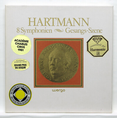 KUBELIK LEITNER MACAL RIEGER - HARTMANN 8 symphonies WERGO 5xLPs