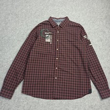 Camisa Camp David Para Hombre XL Abotonada Codo Parches Expedición Patagónica Chile
