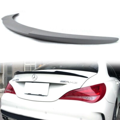 Unpainted ABS FOR Mercedes BENZ C117 W117 4DR V Look Trunk Spoiler Wing 14-19