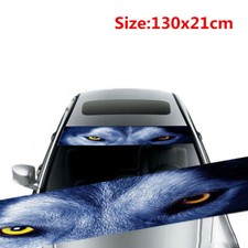 3D Wolf Eye Graphics Vinyl Decals Car Front Windshield Window Sunshade Sticker