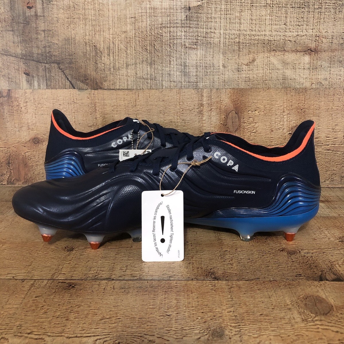 Adidas Soccer Cleats Size 13.5 Mens Copa Sense.1 SG Blue Orange