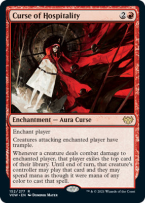 x1 Curse of Hospitality R MTG Innistrad: Crimson Vow M/NM, English