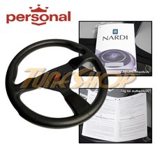 Italy Personal Grinta 350mm Steering Wheel Black Polyurethane Red Logo Horn Italy Personal Grinta 350mm Steering Wheel Black Polyurethane Red Logo Horn
