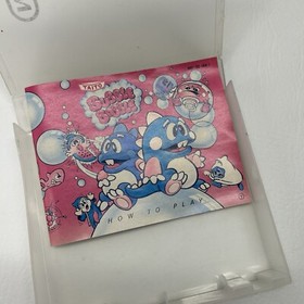 Nintendo NES Bubble Bobble Game Case Instruction Booklet Vintage