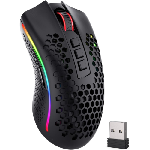 Wireless Gaming Mouse, Redragon M808 Honeycomb Shell Computer Mouse, 16,000 DPI, - Picture 1 of 9