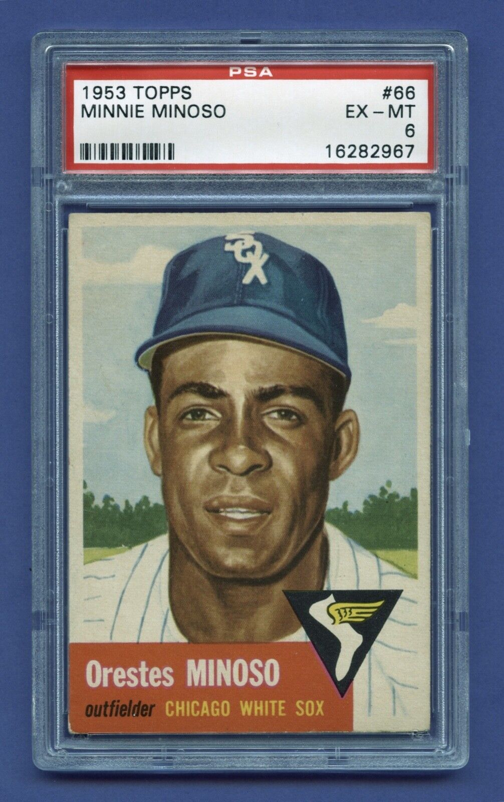 1953 MINNIE MINOSO PSA 6 EX-MT EX TOPPS HOF CHICAGO WHITE SOX CENTERED (#66) RZC