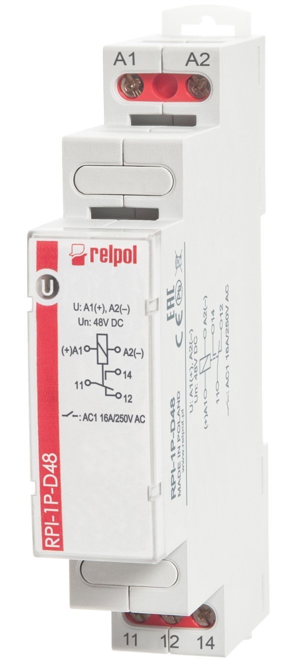 Solenoid Relay 1P 16A 48V DC AgSnO2 863357