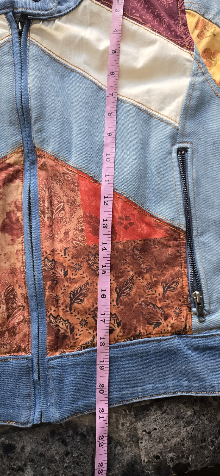 Free People Patchwork Extravaganza Jacket Size M - image 10