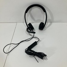 USB Wired Stereo Headset w/ Microphone Inline Controls Model A-00064 Black