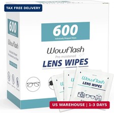 600 Count Pre-Moistened Lens Wipes for Eyeglasses