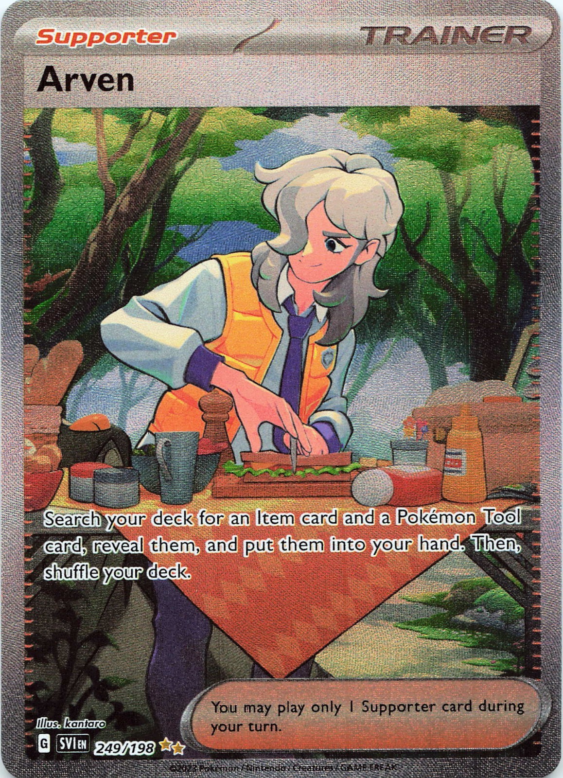 POKEMON Arven #249/198 Holofoil SV01: Scarlet & Violet Base Set NM