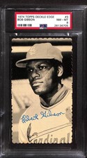 1974 Topps Deckle Edge #3 Bob Gibson PSA 8 NM-MT 28136705 