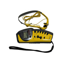 Sony SRF-M73 Sports Walkman AM/FM Radio with headphones Yellow/Black Tested