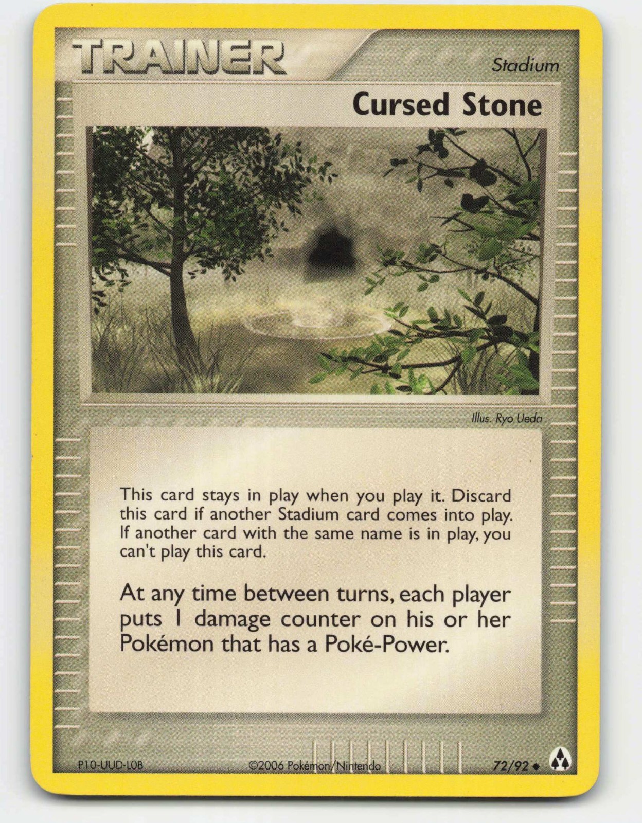 2006 Pokemon, Legend Maker, #72/92 Cursed Stone, Uncommon
