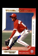 Signed Baseball Card Auto Anderson Machado 2003 Donruss Team Heroes #386