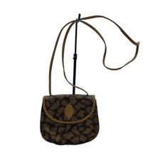 Borsa a tracolla Yves Saint Laurent in pelle marrone testurizzata vintage aut...