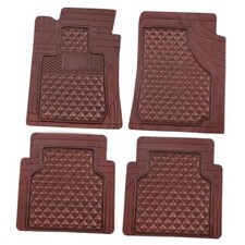 Universal Trim-to-Fit Car Floor Mats for Cars Trucks SUVs Rubber Non Burgundy
