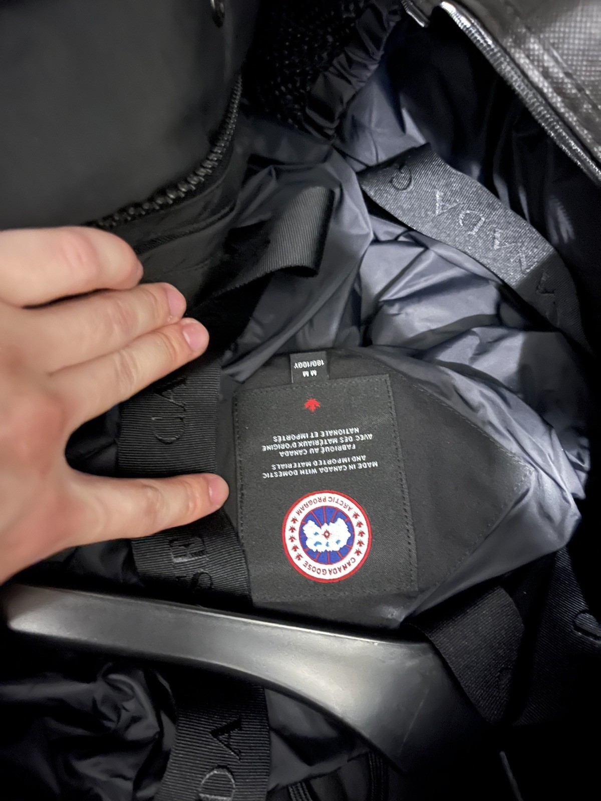 Canada Goose Bayview Down Parka Men's Size M Black Jacket image 3