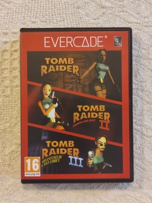 Tomb Raider Collection 1 Evercade Giga Cart 40 Lara Croft - KOSTENLOSER UK-VERSAND! Ex Zustand