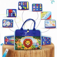 Montessori Busy Board Toddler Sensory Activity Toy Fine Motor Skills