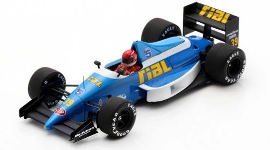 Rial ARC2 #39 Spark S3963 voiture miniature F1 GP Belgique 1989 Raphanel 1/43
