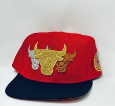 Mitchell Ness Chicago Bulls Olympic Gold Silver Bronz Snapback Hat