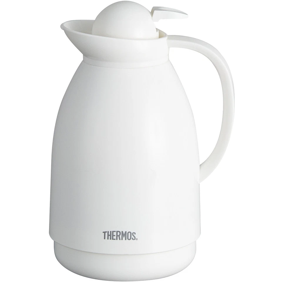 Termo 34 oz. Jarra de vidrio aislada al vacío - blanca Foto 2 de 4