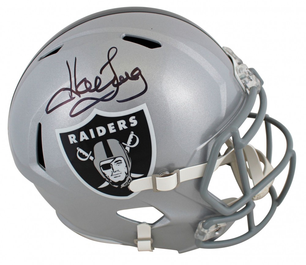 Howie Long Autographed Signed Oakland Raiders Raiders Authentic Full Size Speed Rep Helmet BAS Witnessed 