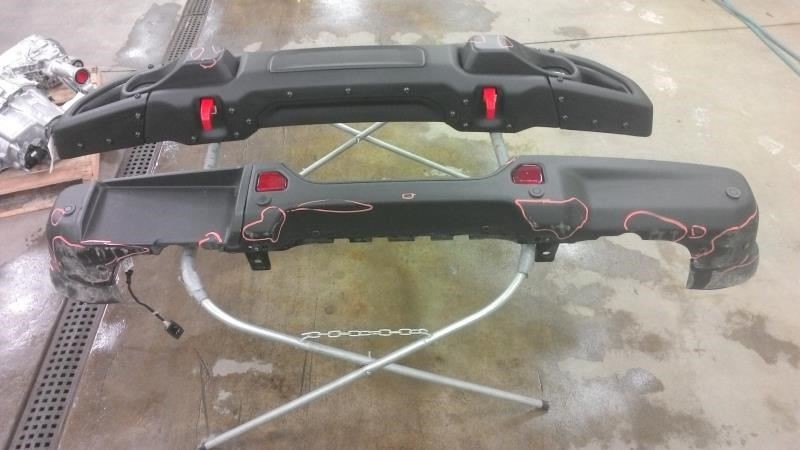 Rear Bumper Steel Bumper With Park Assist Fits 18-25 WRANGLER 1927666