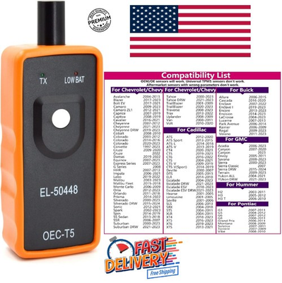 #ad EL 50448 TPMS Reset Tool Relearn Auto Tool Tire Pressure Sensor For GM $14.48