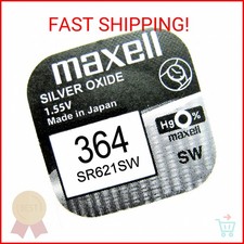 Maxell Silver Oxide Watch Battery SR621SW Low Drain Replaces 364