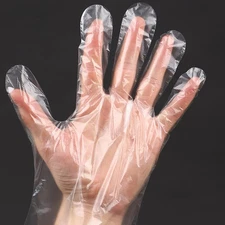 400 Count Disposable Poly Plastic Gloves for Cooking, Food Prep and Food Service