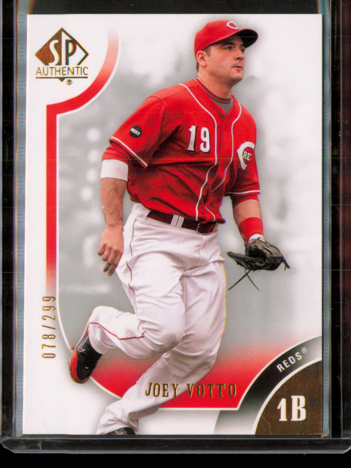 Joey Votto #60 Baseball Cards 2009 SP Authentic trading card — raw and PSA graded price guide
