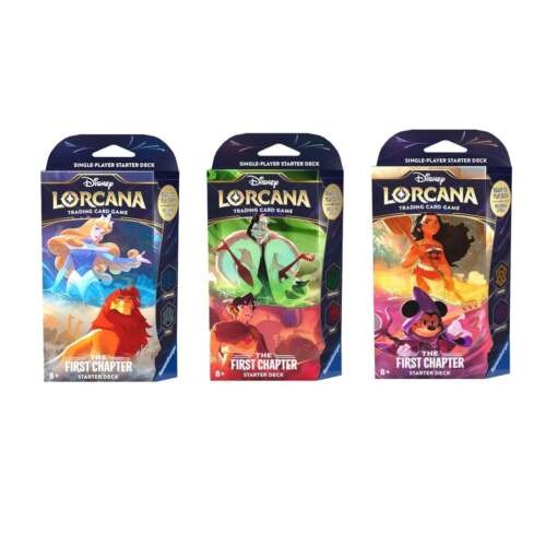 Disney Lorcana TCG Первая глава - Комплект стартовой колоды - 3 колоды 18890₽