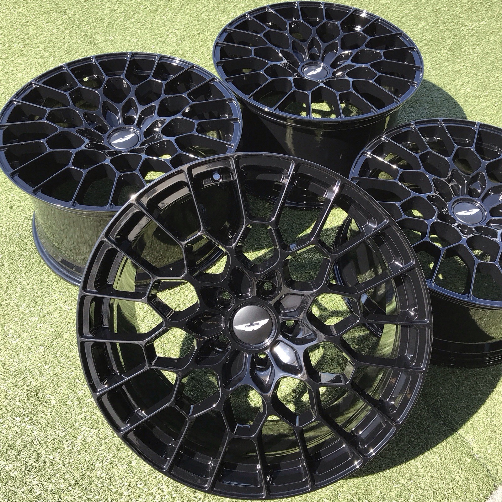 21 ASTON MARTIN FORGED RIMS DBS 770 ULTIMATE PY731007AA BLACK EOM FACTORY