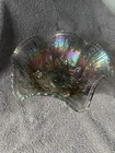 GORGEOUS Vintage Carnival Glass Bowl Lustre Rose Iridescent 11 1/2 Inches