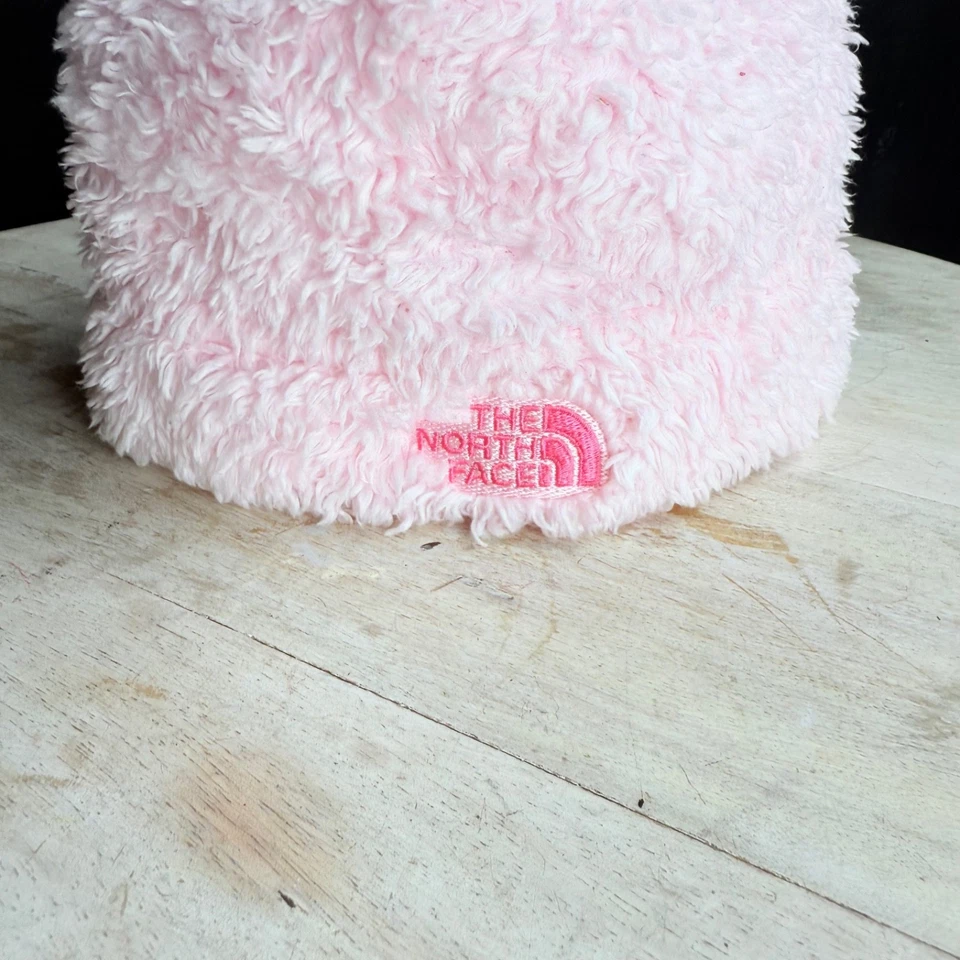 Gorro The North Face bebé niña oso 0 a 6 meses rosa difuso con orejas de oso Foto 2 de 4