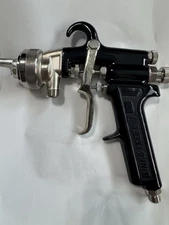 Binks Model 7 Conventional Spray Gun W/ 36SD & SS Air & Fluid Nozzle, Rare Find
