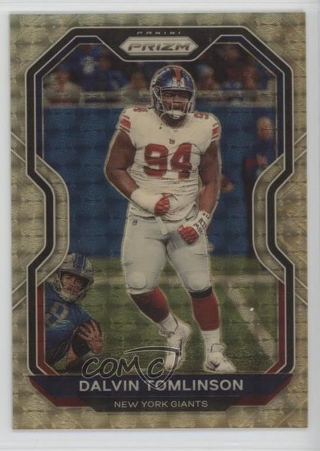 2020 Panini Prizm Gold Vinyl Prizm /5 Dalvin Tomlinson #165