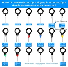 82PCS Terminal Pin Removal Tool Kit Electrical Connector Depinning Extractor Set