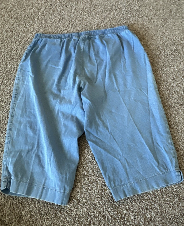 Pantalones cortos de jean bermudas de lavado ligero JMS para mujer talla grande 3X (medida 42X17,5) Foto 2 de 4