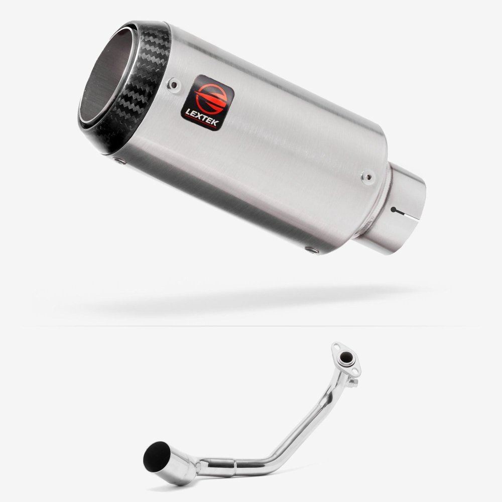 Lextek CP1 Carbon Tip Exhaust System 150mm for Peugeot Speedfight 3 125 (09-16)