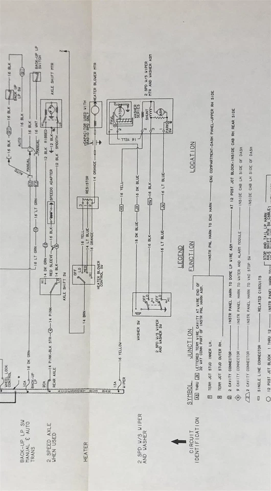 Schema Elettrico 1980 GMC Brigadier Chevy Bruin Camion Diesel Caterpillar 3208 - Immagine 3 di 3