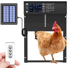 Automatic Chicken Coop Door, Solar Powered Aluminum Chick Coops Doors Opener ...