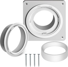 Dryer Vent Connector Kit, Dryer Vent Wall Plate with Quick Connect  Disconne...